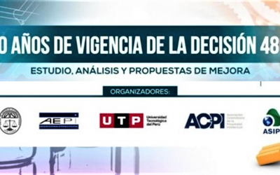 20 años de entrada en vigencia de la Decisión 486 de la Comisión de la Comunidad Andina