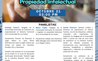 Webinar: Una nueva ley para la música: oportunidades, retos y Propiedad Intelectual.